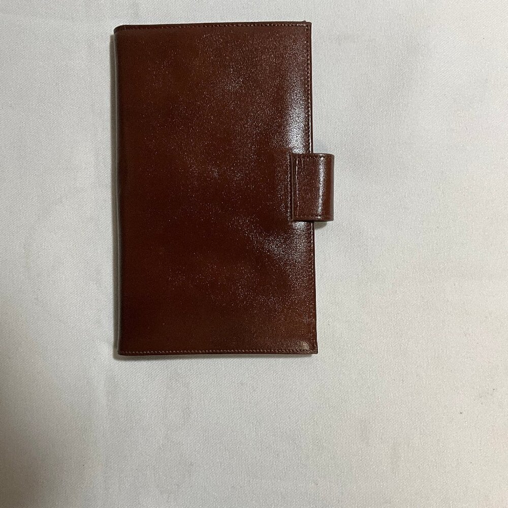 Buxton Brown Bifold Passport Travel Document Credit Cards  Suit Wallet Holder